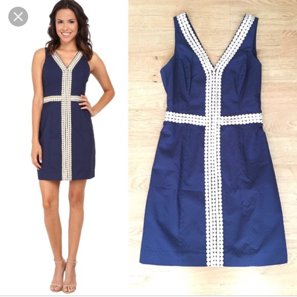 Lilly Pulitzer Bentley Dress Navy (size 4) - Picture 2 of 8